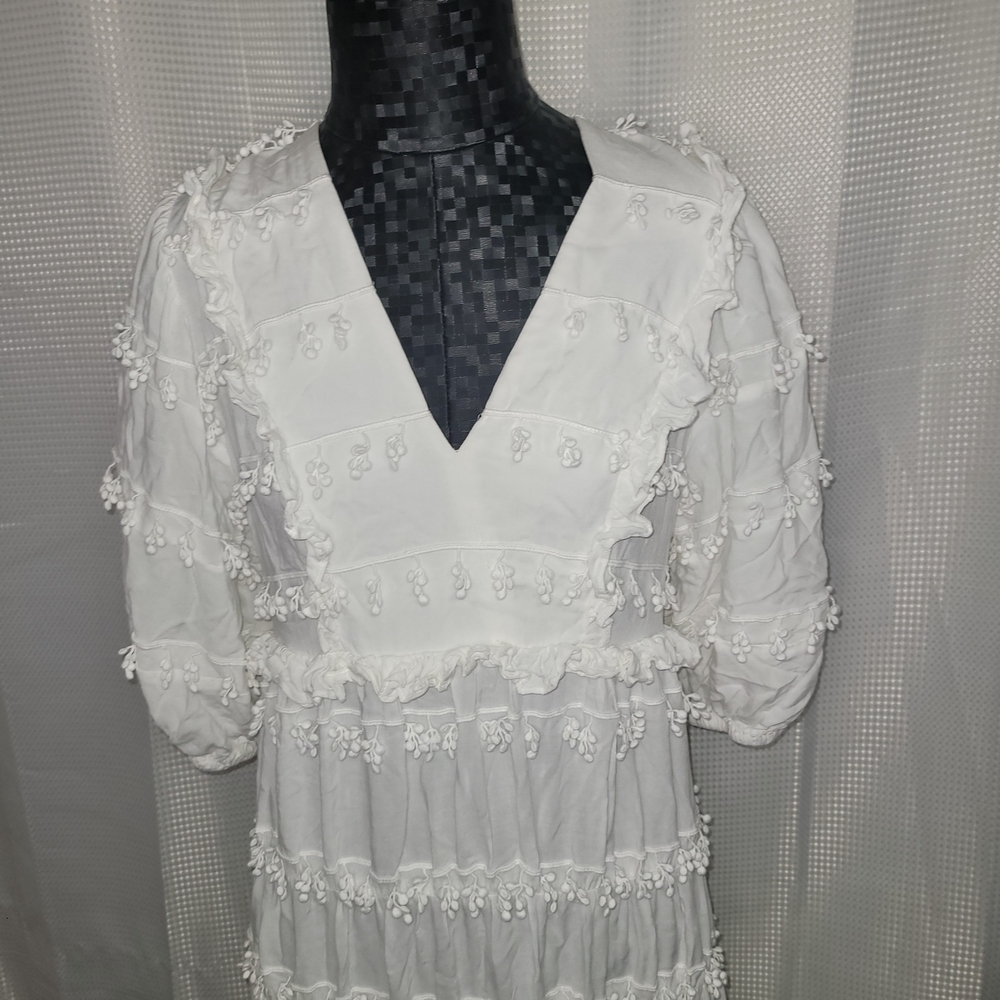 FARM Rio White Textured Dress - Picture 6 of 13